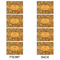 Thanksgiving Linen Placemat - APPROVAL Set of 4 (double sided)