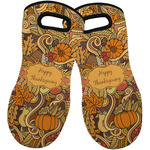 Thanksgiving Neoprene Oven Mitts - Set of 2