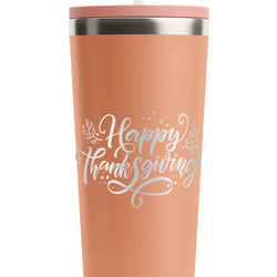 Thanksgiving RTIC Everyday Tumbler with Straw - 28oz - Peach - Single-Sided