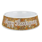 Thanksgiving Plastic Dog Bowl - Large