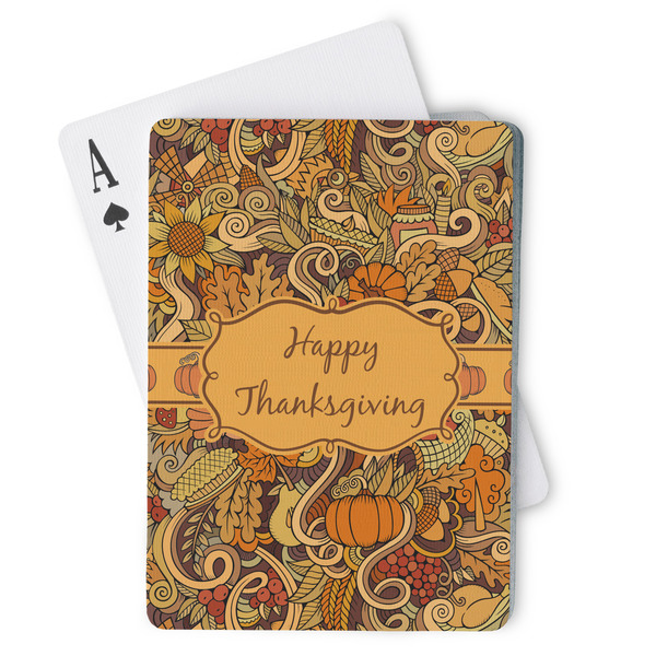 Custom Thanksgiving Playing Cards