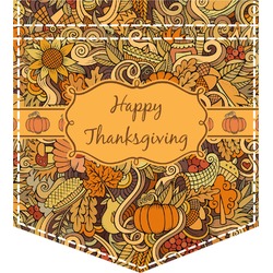 Thanksgiving Iron On Faux Pocket (Personalized)