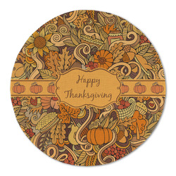 Thanksgiving Round Linen Placemat