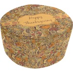 Thanksgiving Round Pouf Ottoman (Personalized)