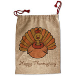 Thanksgiving Santa Sack - Front