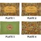 Thanksgiving Set of Rectangular Appetizer / Dessert Plates (Approval)