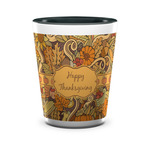 Thanksgiving Ceramic Shot Glass - 1.5 oz - Two Tone - Single