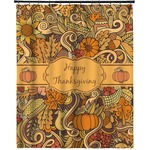 Thanksgiving Extra Long Shower Curtain - 70"x84" (Personalized)