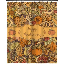 Thanksgiving Extra Long Shower Curtain - 70"x84" (Personalized)