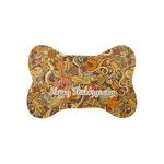 Thanksgiving Bone Shaped Dog Food Mat (Small)