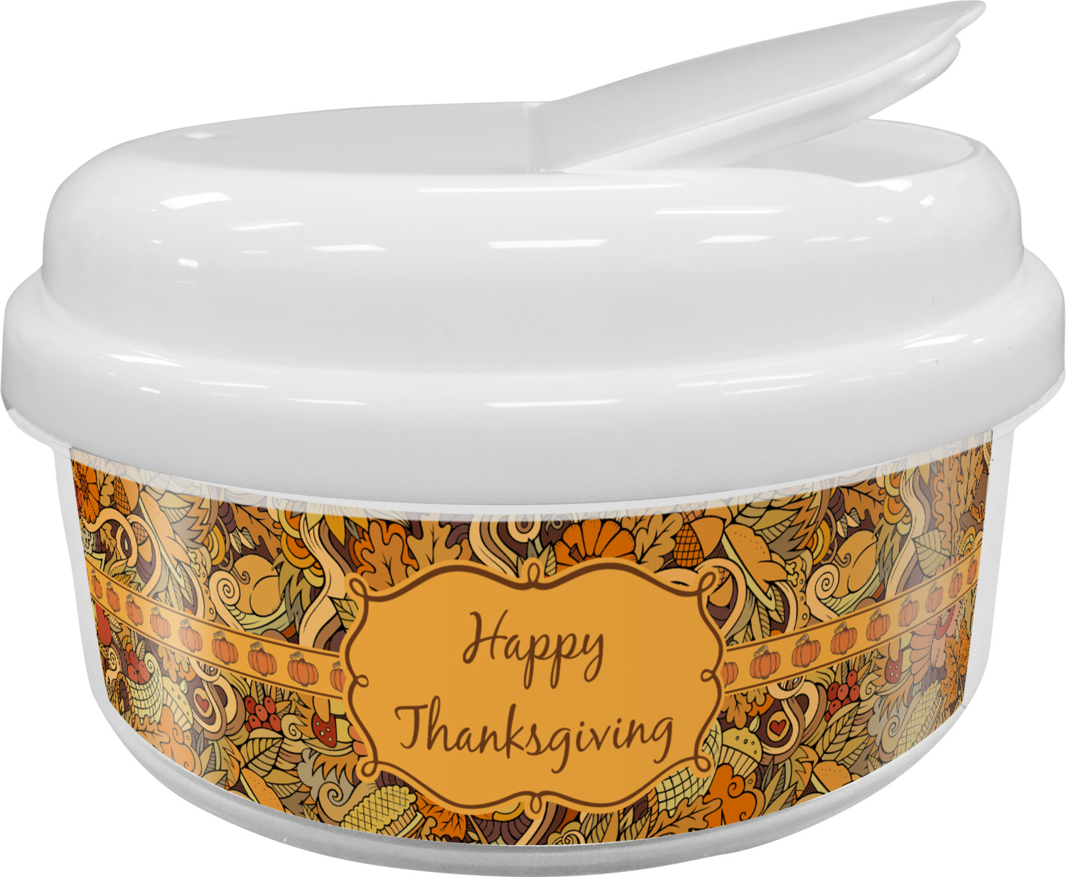 Custom Traditional Thanksgiving Snack Container (Personalized