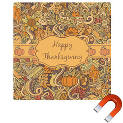 Thanksgiving Square Car Magnet - 10" (Personalized)