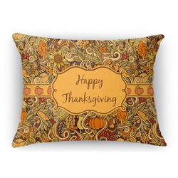 Thanksgiving Rectangular Throw Pillow Case (Personalized)