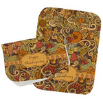 Thanksgiving Burp Cloths - Fleece - Set of 2