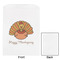 Thanksgiving White Treat Bag - Front & Back View