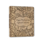 Thanksgiving Wood 3-Ring Binder - 1" Half-Letter Size