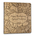 Thanksgiving Wood 3-Ring Binder - 1" Letter Size