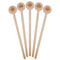 Thanksgiving Wooden 7.5" Stir Stick - Round - Fan View