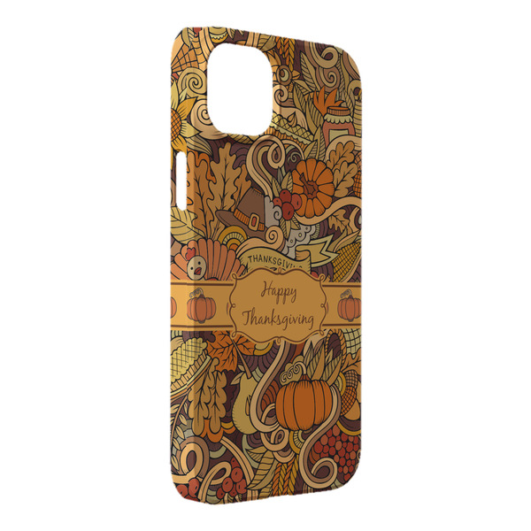 Custom Thanksgiving iPhone Case - Plastic - iPhone 14 Plus