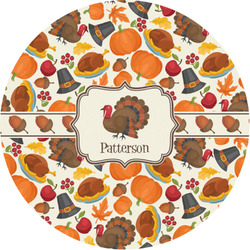 Traditional Thanksgiving Multipurpose Round Labels - 1" (Personalized)