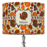 Traditional Thanksgiving 16" Drum Lamp Shade - Fabric (Personalized)