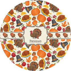 Traditional Thanksgiving Multipurpose Round Labels - 2" (Personalized)