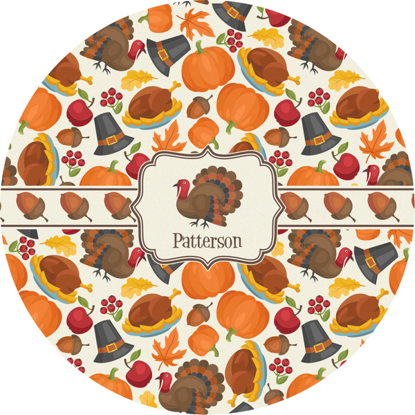 Custom Traditional Thanksgiving Multipurpose Round Labels - 2" (Personalized)