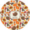 Traditional Thanksgiving 2" Multipurpose Round Labels - Single Sticker