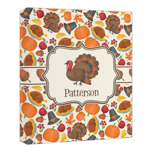 Custom Traditional Thanksgiving Canvas Print - 20x24 (Personalized)