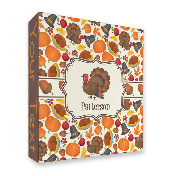 Custom Traditional Thanksgiving 3 Ring Binder - Full Wrap - 2" (Personalized)