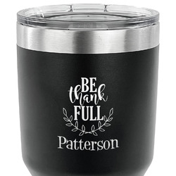 Traditional Thanksgiving 30 oz Stainless Steel Tumbler - Black - Double Sided (Personalized)