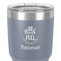 Traditional Thanksgiving 30 oz Stainless Steel Tumbler - Grey - Single-Sided (Personalized)