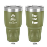 Traditional Thanksgiving 30 oz Stainless Steel Tumbler - Olive - Double-Sided (Personalized)