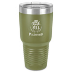 Traditional Thanksgiving 30 oz Stainless Steel Tumbler - Olive - Single-Sided (Personalized)