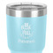 Traditional Thanksgiving 30 oz Stainless Steel Ringneck Tumbler - Teal - Close Up