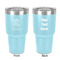 Traditional Thanksgiving 30 oz Stainless Steel Ringneck Tumbler - Teal - Double Sided - Front & Back