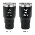 Traditional Thanksgiving 30 oz Stainless Steel Tumbler - Black - Double Sided (Personalized)