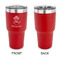 Traditional Thanksgiving 30 oz Stainless Steel Ringneck Tumblers - Red - Single Sided - APPROVAL