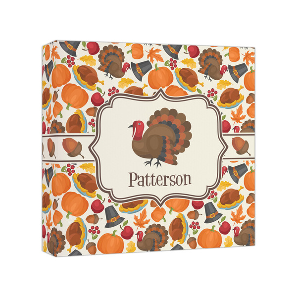 Custom Traditional Thanksgiving Canvas Print - 8x8 (Personalized)