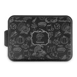 Traditional Thanksgiving Aluminum Baking Pan with Black Lid (Personalized)