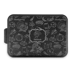 Traditional Thanksgiving Aluminum Baking Pan with Black Lid (Personalized)