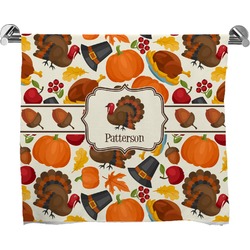 Traditional Thanksgiving Bath Towel (Personalized)