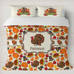 Traditional Thanksgiving Duvet Cover Set - King (Personalized)