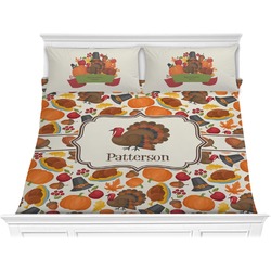 Traditional Thanksgiving Comforter Set - King (Personalized)