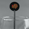 Traditional Thanksgiving Black Plastic 5.5" Stir Stick - Round - Main