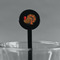 Traditional Thanksgiving Black Plastic 7" Stir Stick - Round - Main