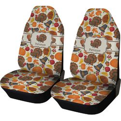 Traditional Thanksgiving Car Seat Covers (Set of Two) (Personalized)