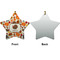 Traditional Thanksgiving Ceramic Flat Ornament - Star Front & Back (APPROVAL)