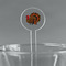 Traditional Thanksgiving Clear Plastic 7" Stir Stick - Round - Main