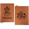 Traditional Thanksgiving Cognac Leatherette Portfolios with Notepad - Small - Double Sided- Apvl